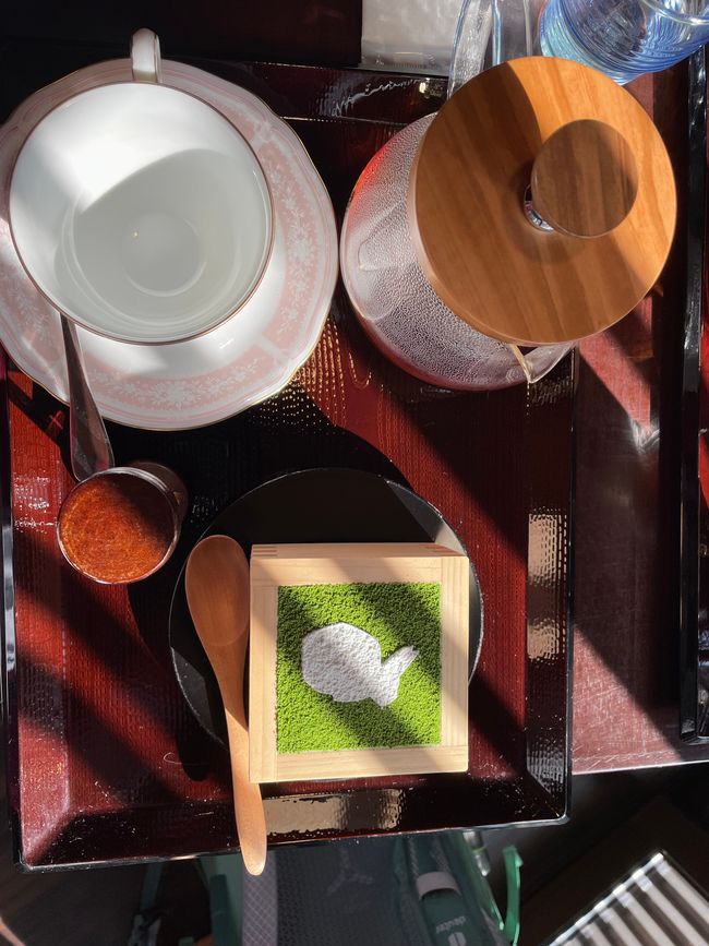 在茶室