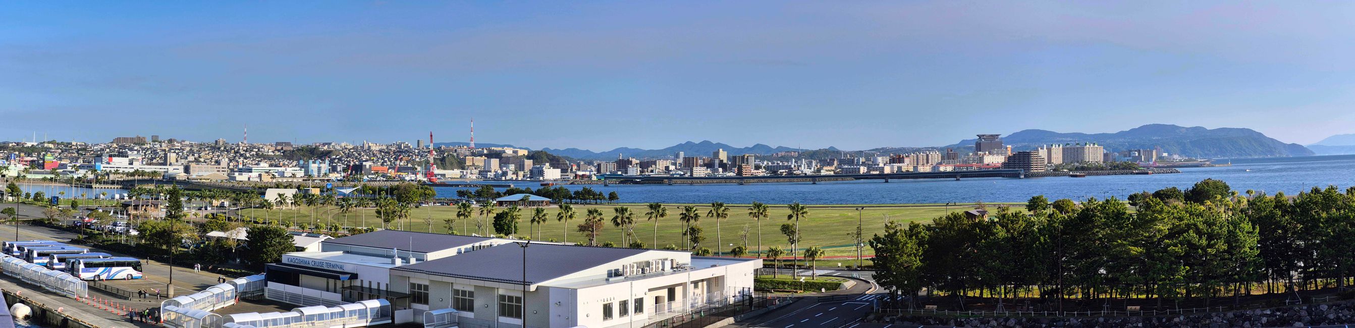 Abschied vom Hafen von Kagoshima