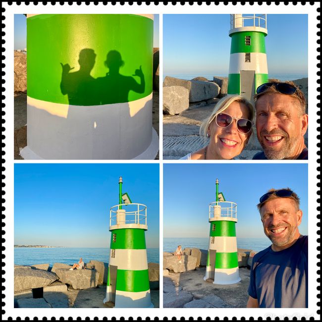 This lighthouse in front of Alvor was a real invitation to take photos!