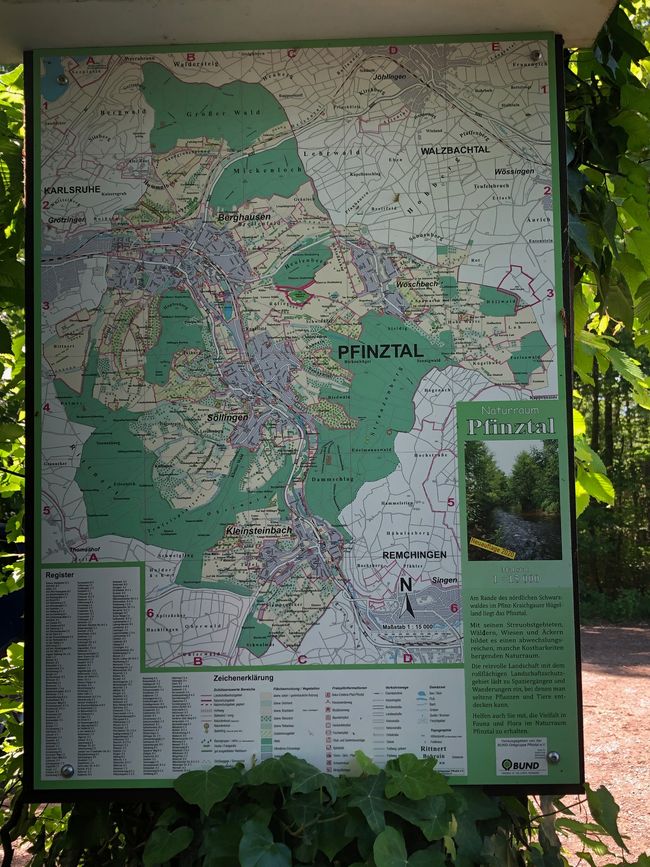 Information map for Pfinztal