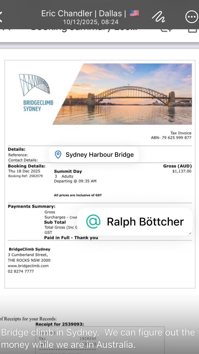 Climbing Sydney Harbour Bridge