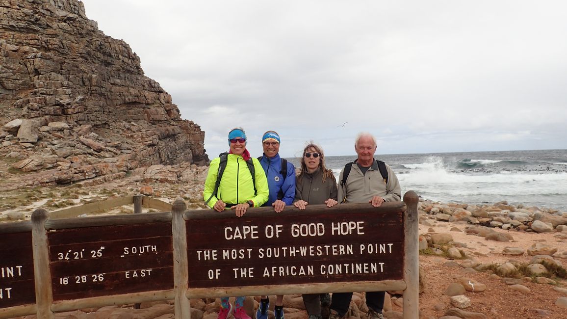 Besichtigungstour zum Kap der Guten Hoffnung, zum Felsblockstrand mit Pinguinkolonie 🐧 und zu den bunten Hütten von Muizenberg