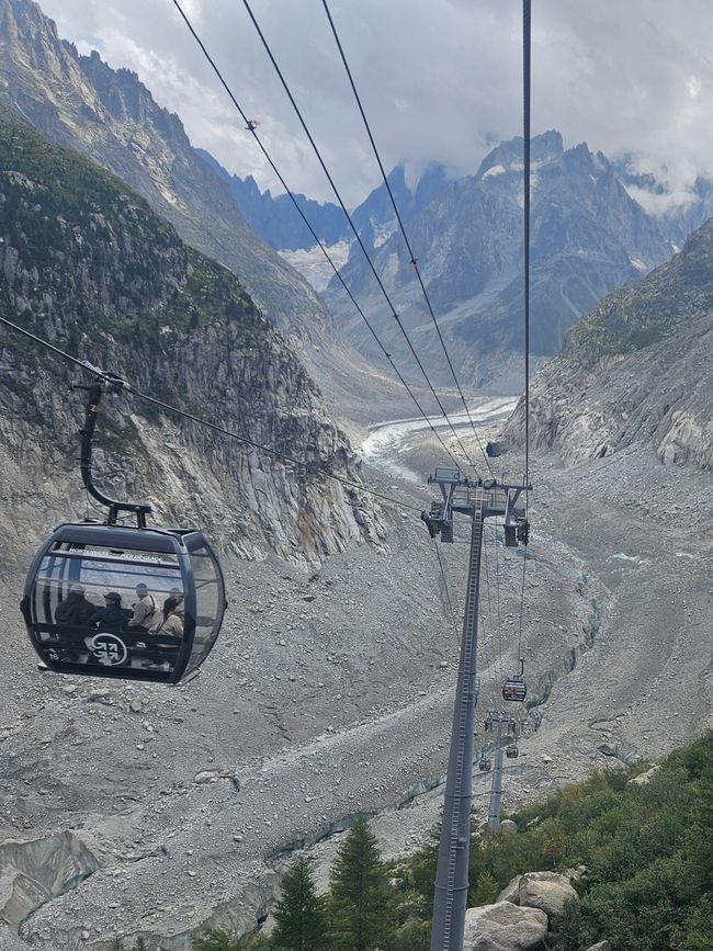 Seilbahn über das Mer de Glace 