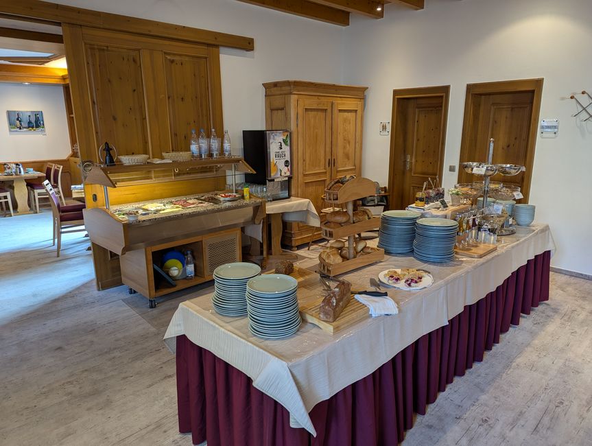 Il davvero ottimo buffet per la colazione