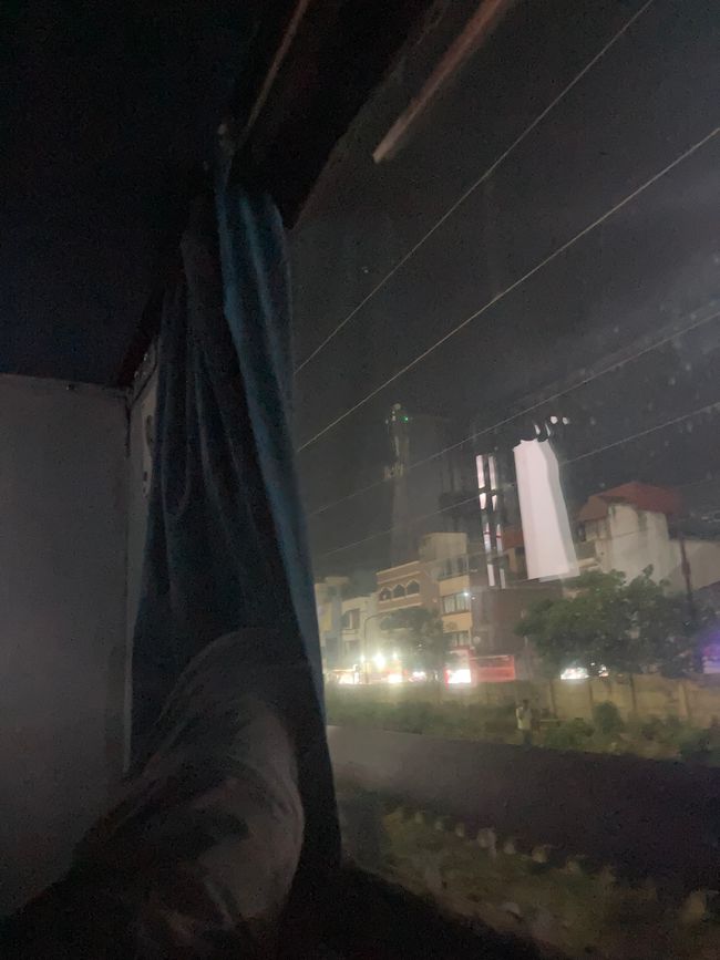 Night train in India