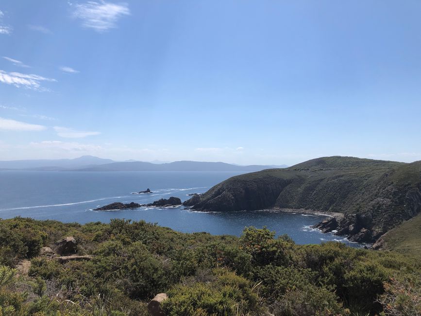 Blick auf die Quiet Bay