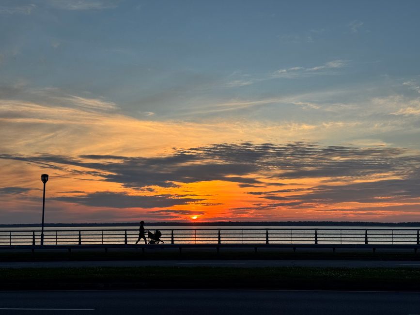 Tag 15 Rimouski - Schiefer, Stufen und Sonnenuntergang
