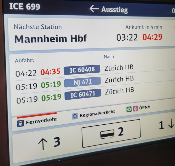 Kaum Verspätung