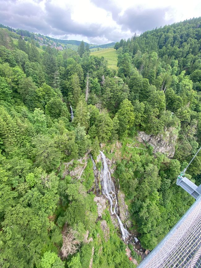 Der Todtnauer Wasserfall von oben