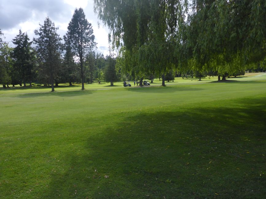 Pause am Golfplatz