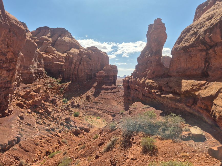 Chemin vers le Monument Valley
