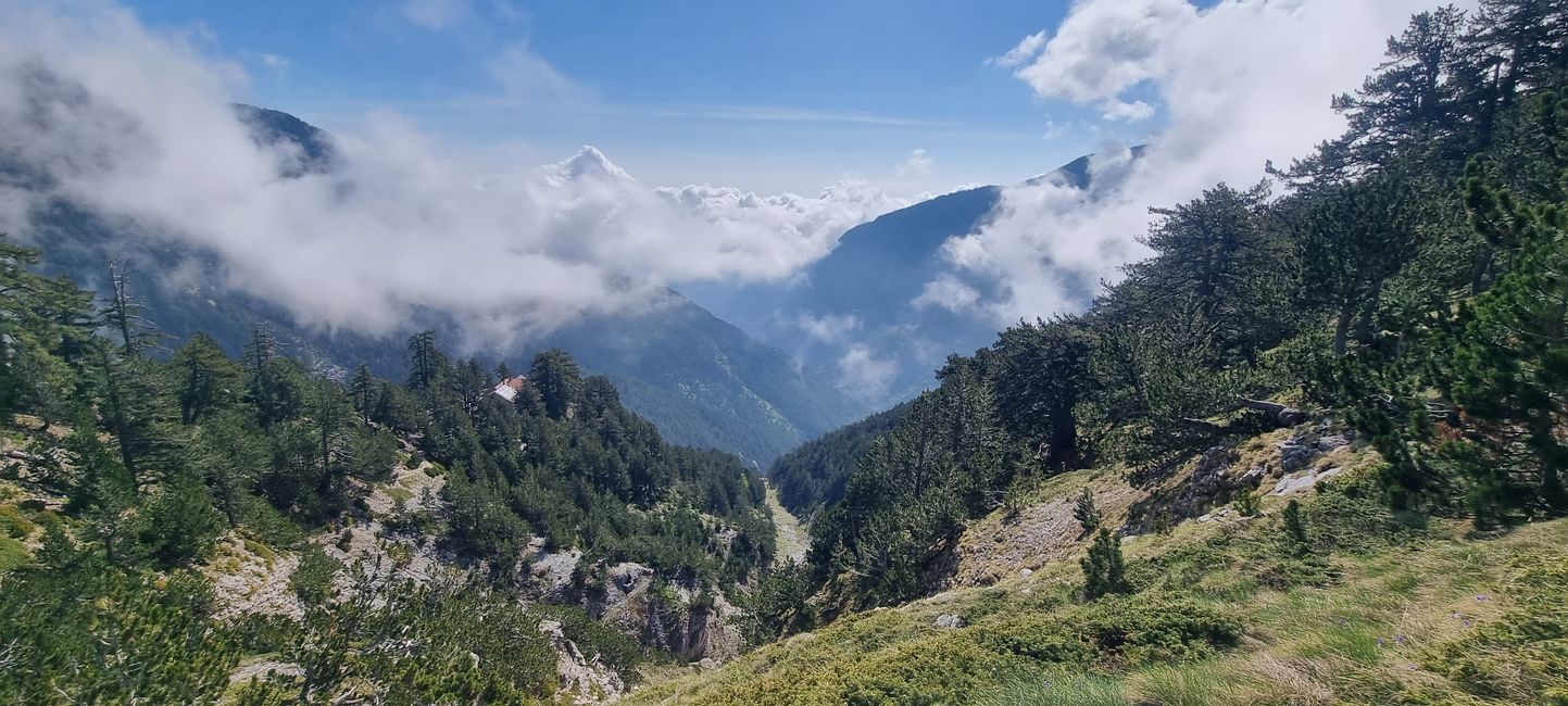 Die Umgebung des Olymp in Griechenland
