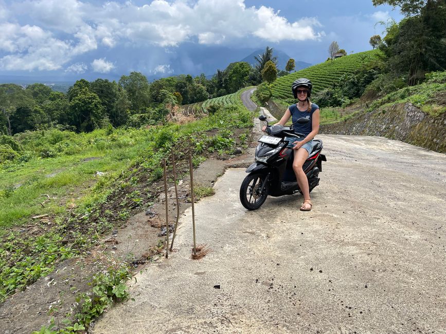 Meli sur le scooter