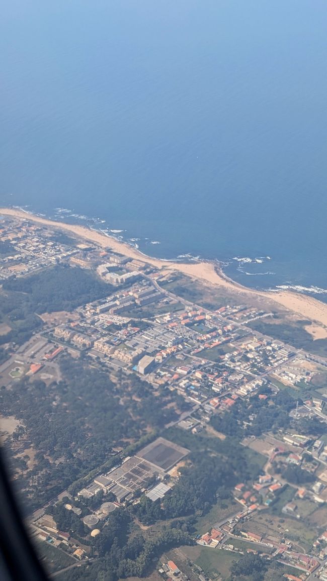 Anflug auf Porto