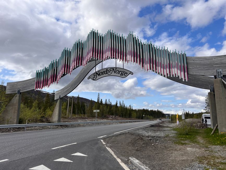 Grenze zu Nord Norwegen