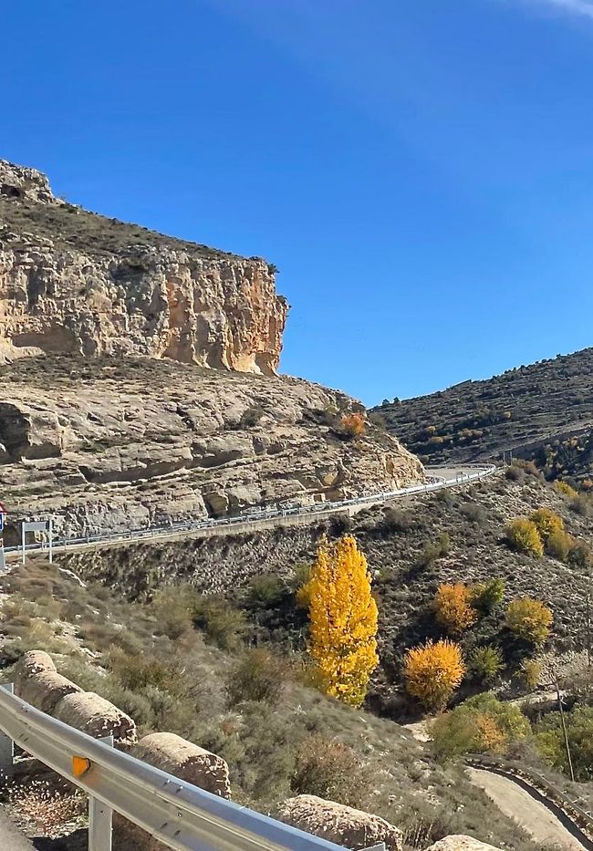 The road through and over the mountains offered fantastic views. It was winding, but like almost all roads here in Spain, this one was in perfect condition.