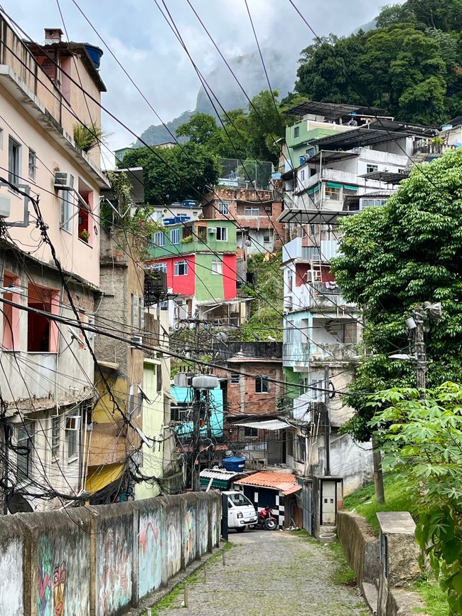 Häuser in der Favela