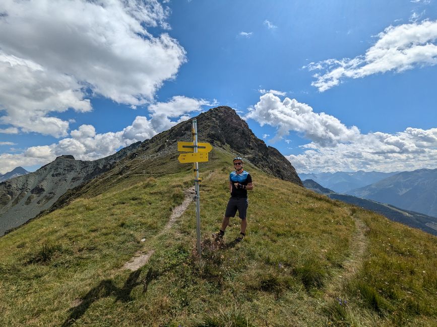 Kurz vor dem Downhill