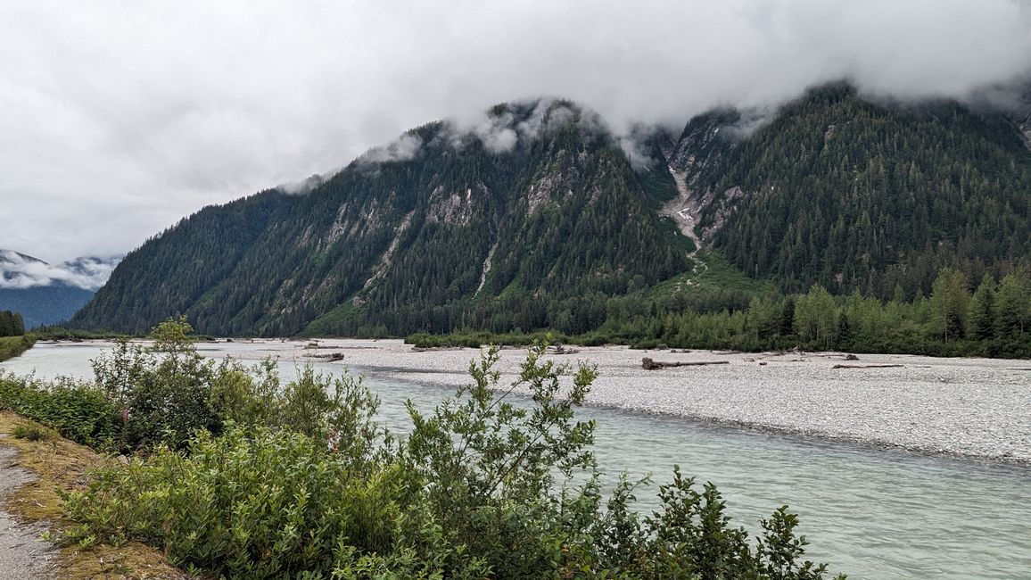 Tag 16: Stewart,BC / Hyder,AK - Meziadin Lake: Bärenflaute