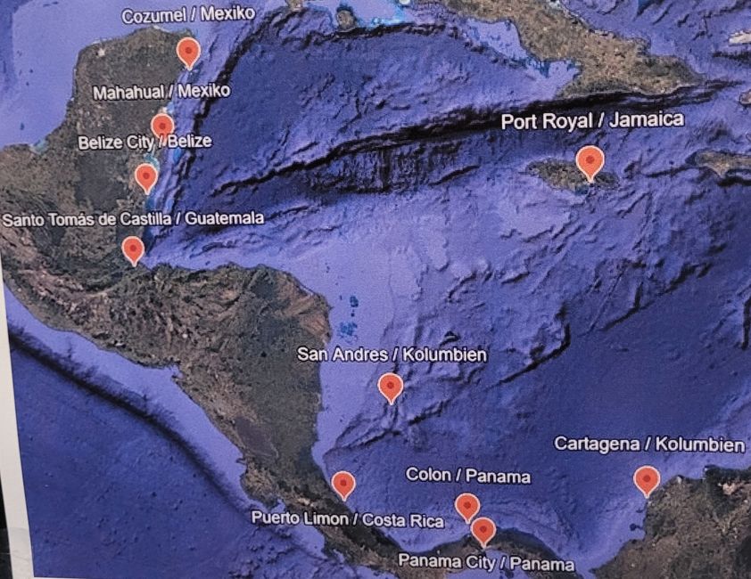 Tag 28 von 175: Kreuzfahrt rund um die Welt - Seetag von Jamaica nach Cozumel/Mexiko