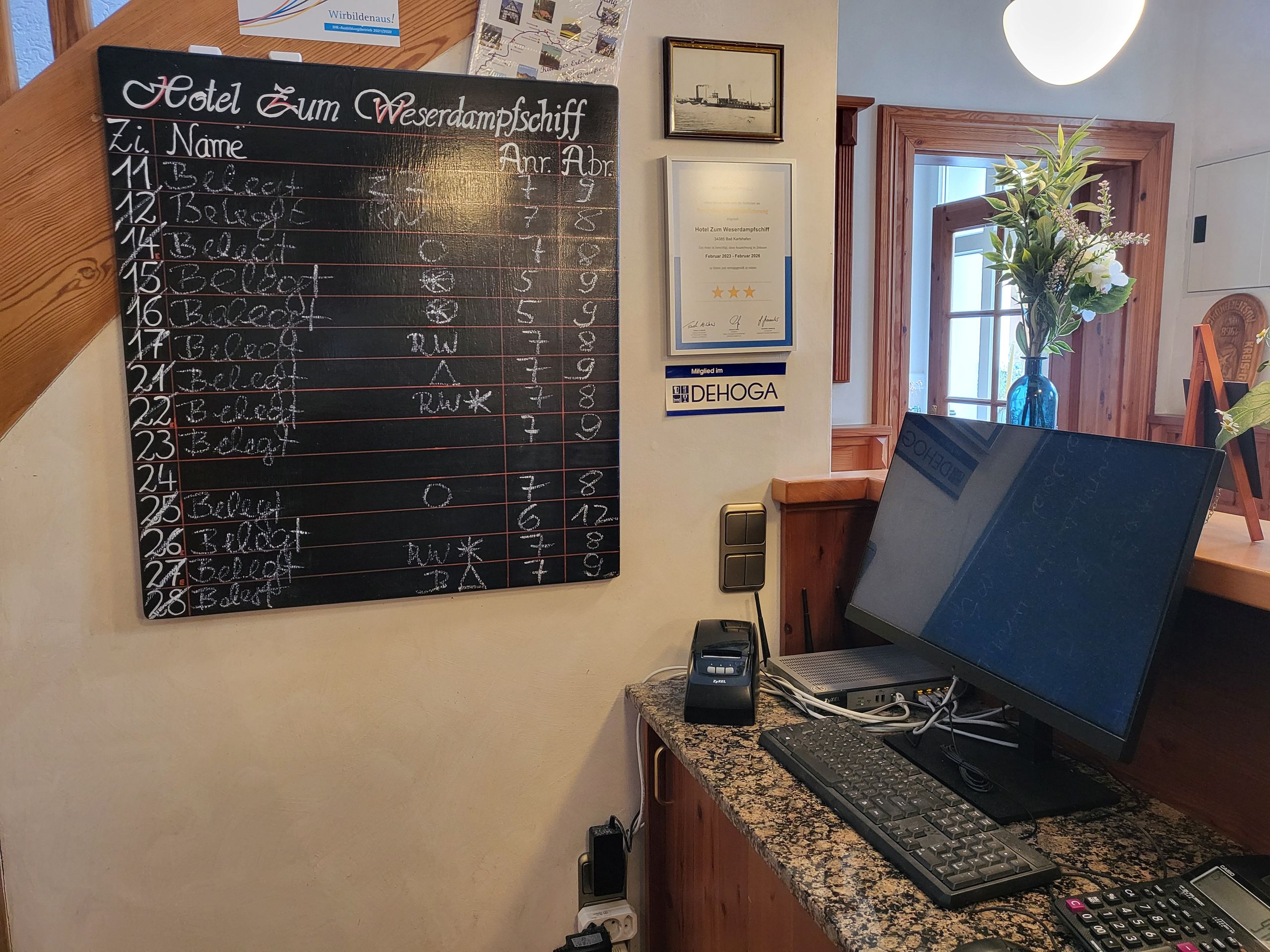 Hotel Zum Weserdampfschiff: entirely analog