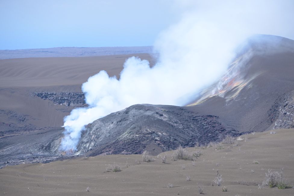 Crater de Kilauea - Site d'éruption actuel