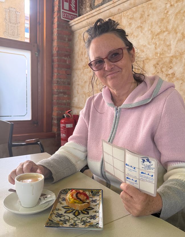 After the stamp in the passport, Ickes' coffee and tapa tasted twice as good.
