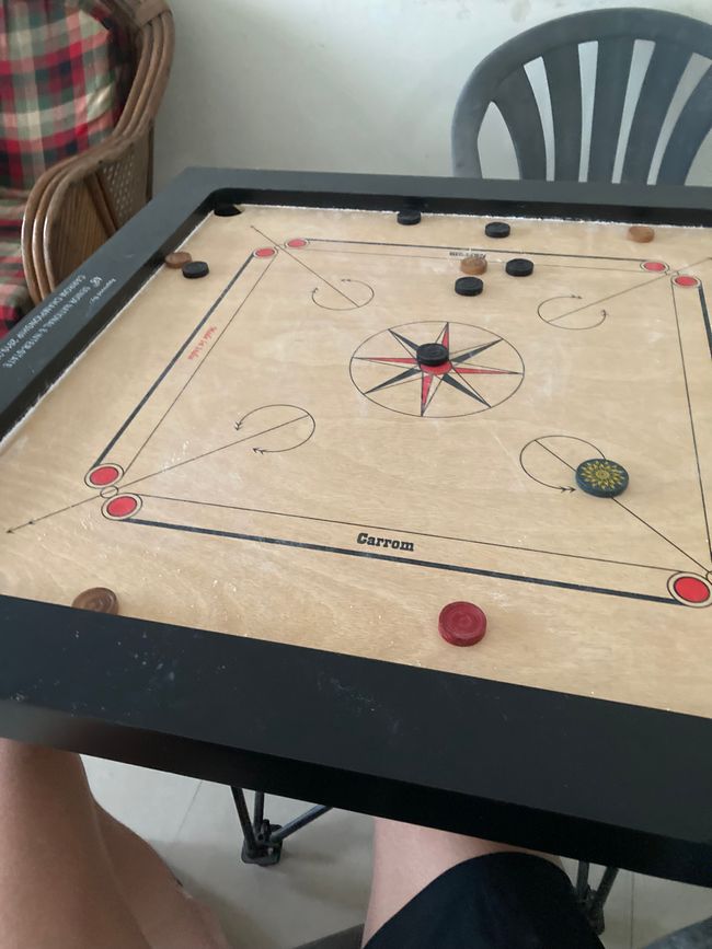 Carrom (a typical Indian board game)