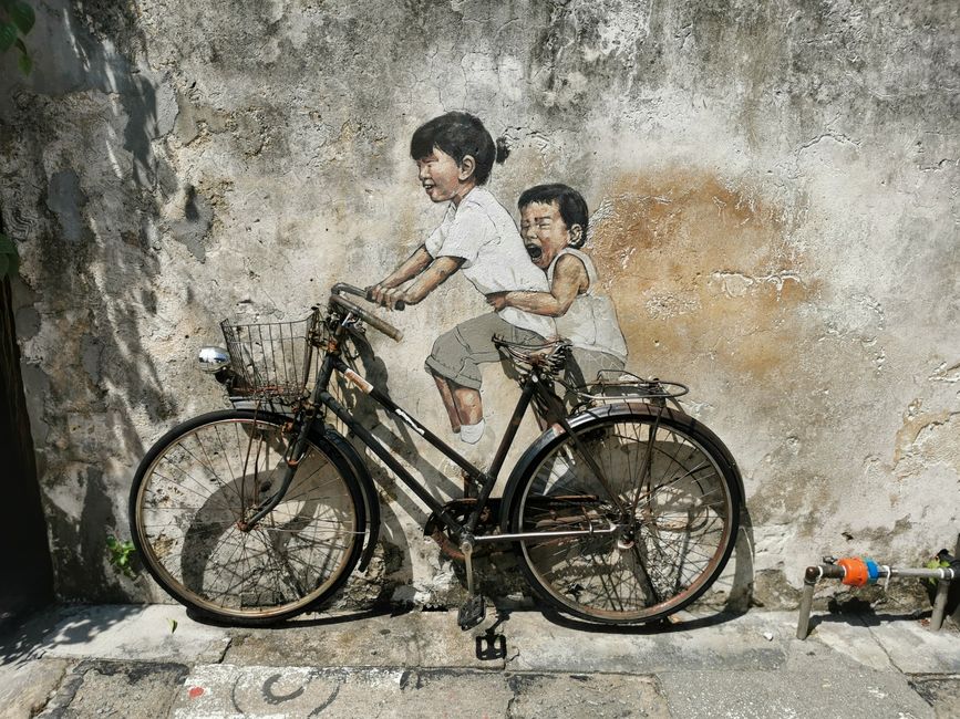 Viaggio verso l'isola di Penang e visite turistiche a Georgetown