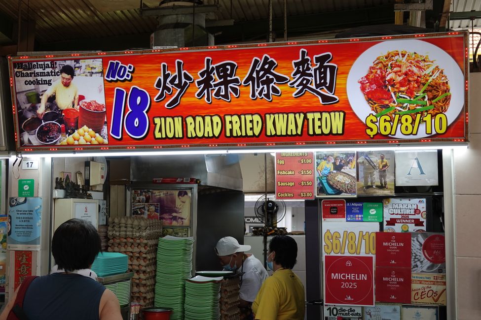 The Hawker Center in Singapore ....