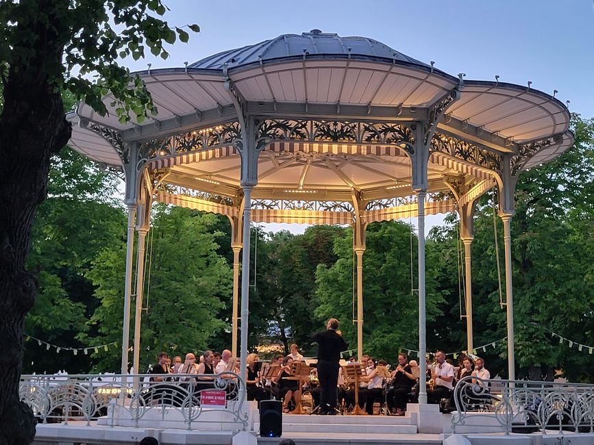 Open-Air-Konzert des symphonischen Blasorchesters von Vichy