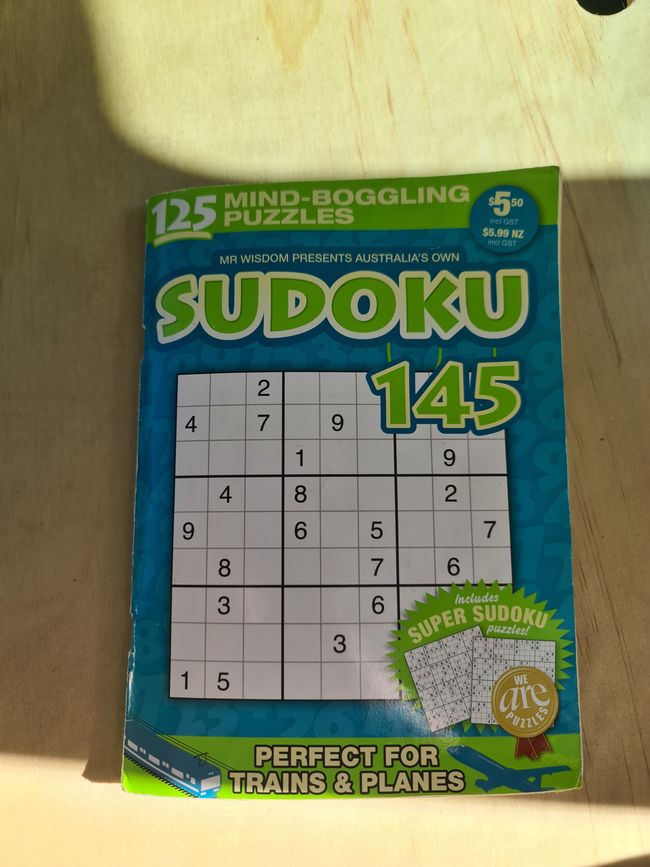 A Sudoku book and a fly screen for Christmas