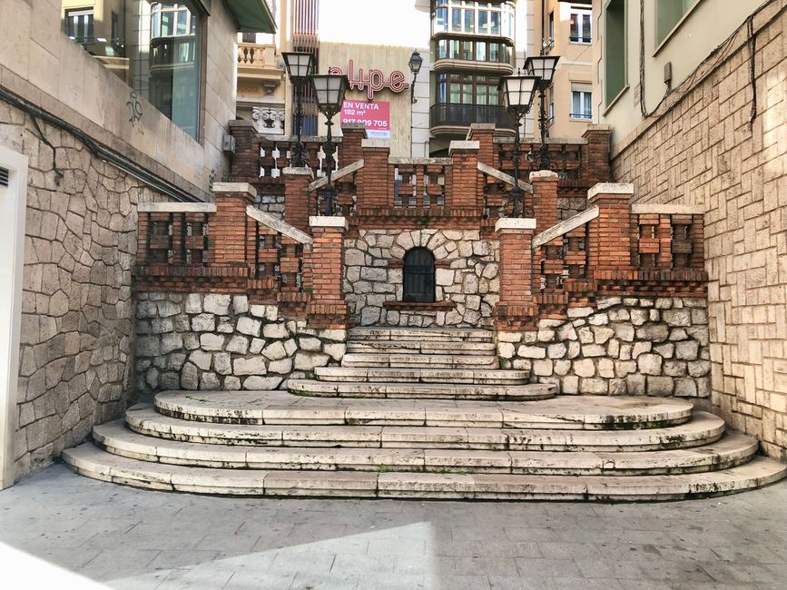 A staircase in the city center that catches the eye.