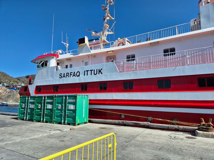El viaje en barco comienza.
