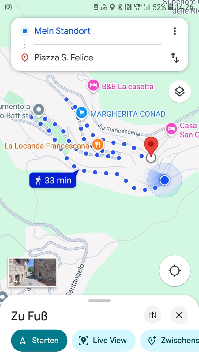 Mon but n'est qu'à quelques mètres de mon emplacement, mais le chemin est quand même long.