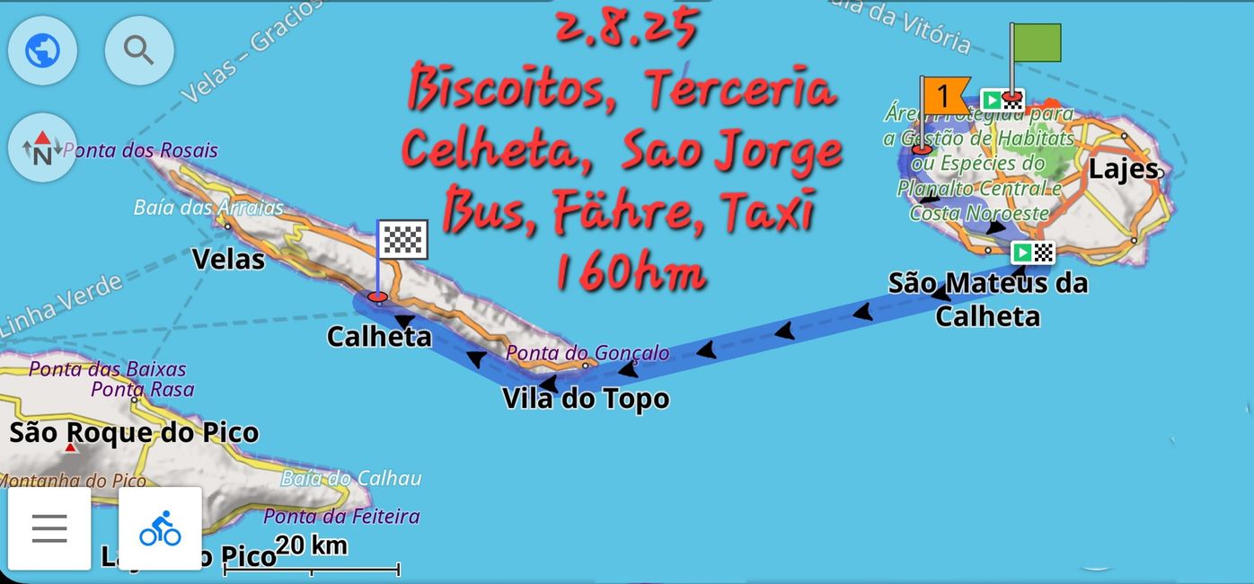 2.8.25 auf zur 4. Insel São Jorge 