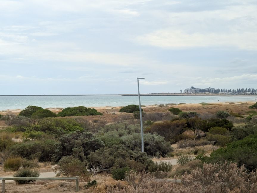 Rückfahrt ganz hinten unser Schiff 