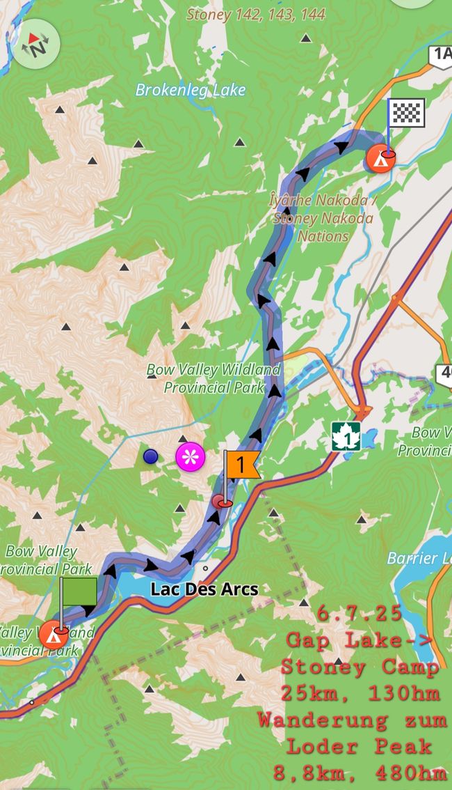 Lake Gap d'en haut 