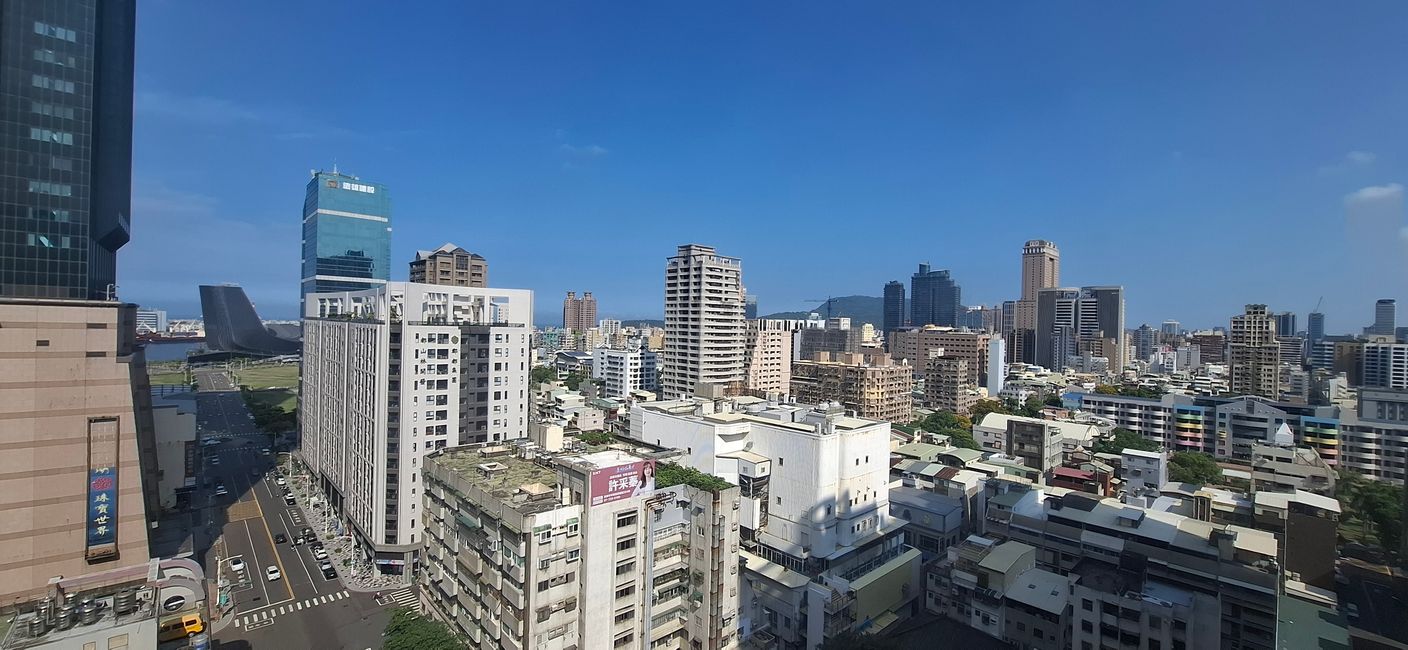Downtown Kaohsiung vom 16. Stock aus