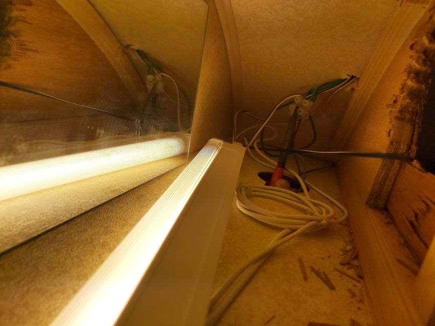 Cable management for new LED caravan interior lighting