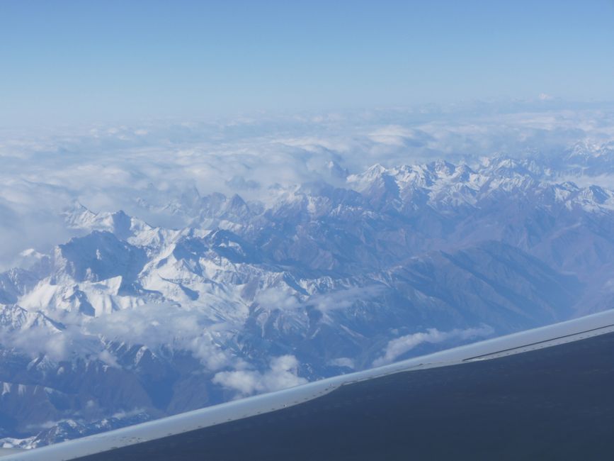 Pamir-Gebirge über Afghanistan 