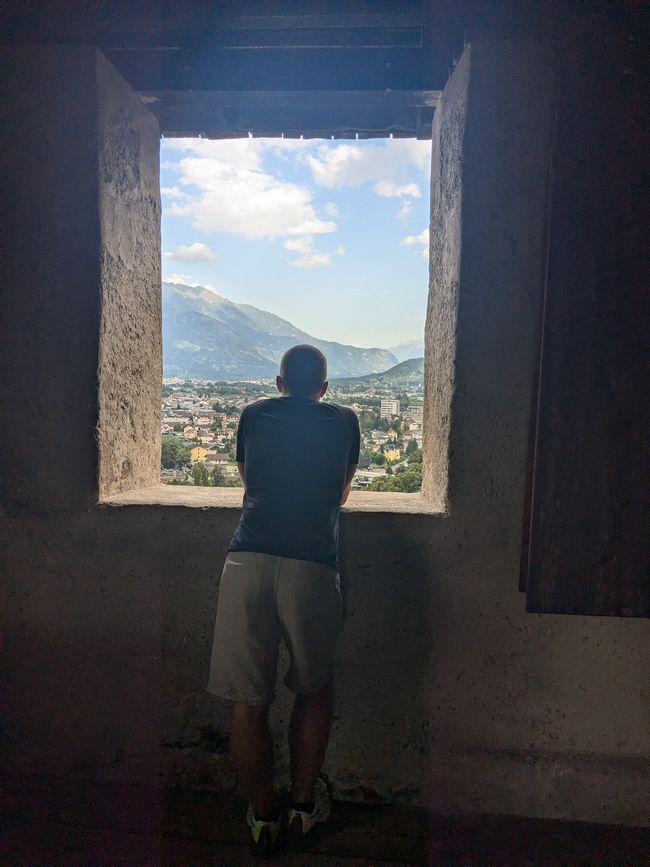 In the tower of Schloss Bruck