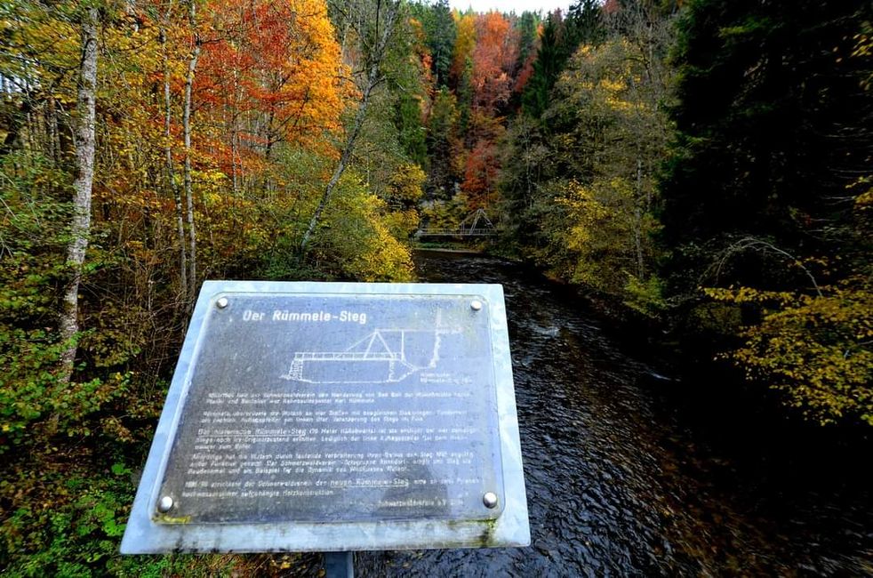 Autumn hiking in the Wutach Gorge: Red, yellow, orange... and you're right in the middle!