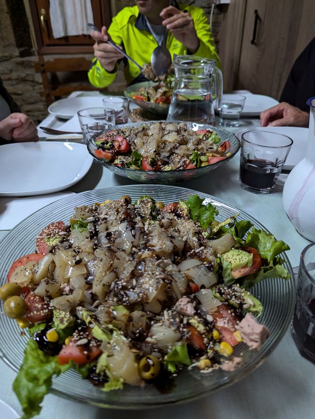 Gemeinsames Abendessen, Salat 