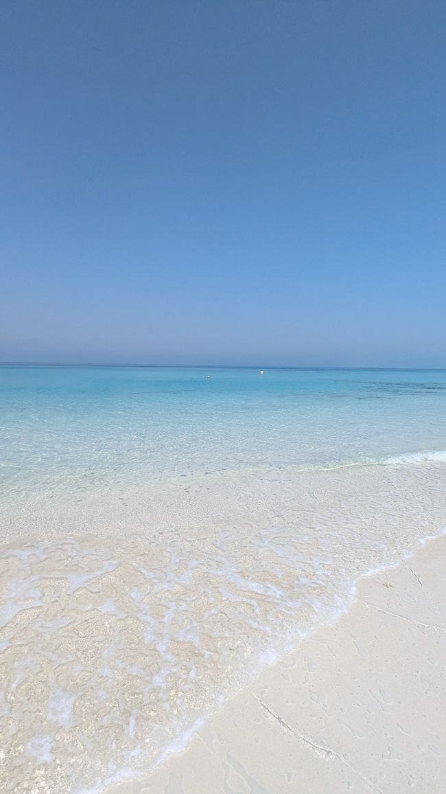 The sea is completely calm this morning,