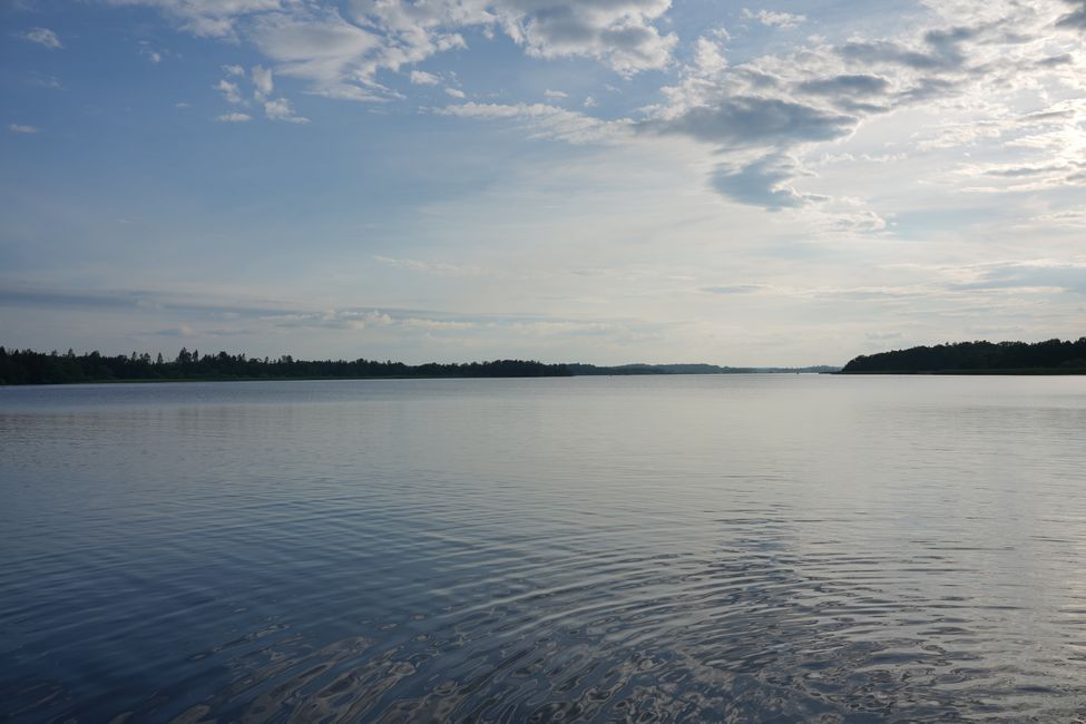 Badestelle am Schloss im Mälaren
