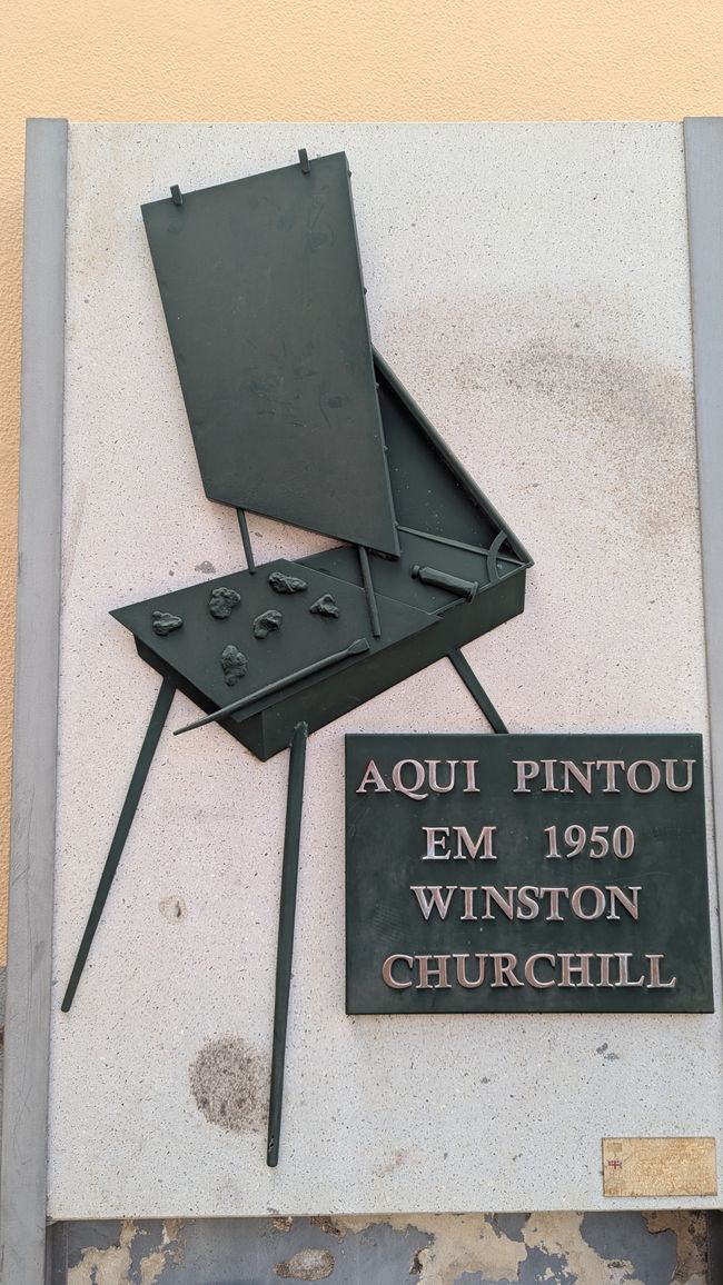 Hier  malte einst Winston Churchill 