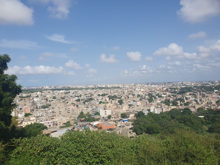 Ausblick vom Monument auf Dakar