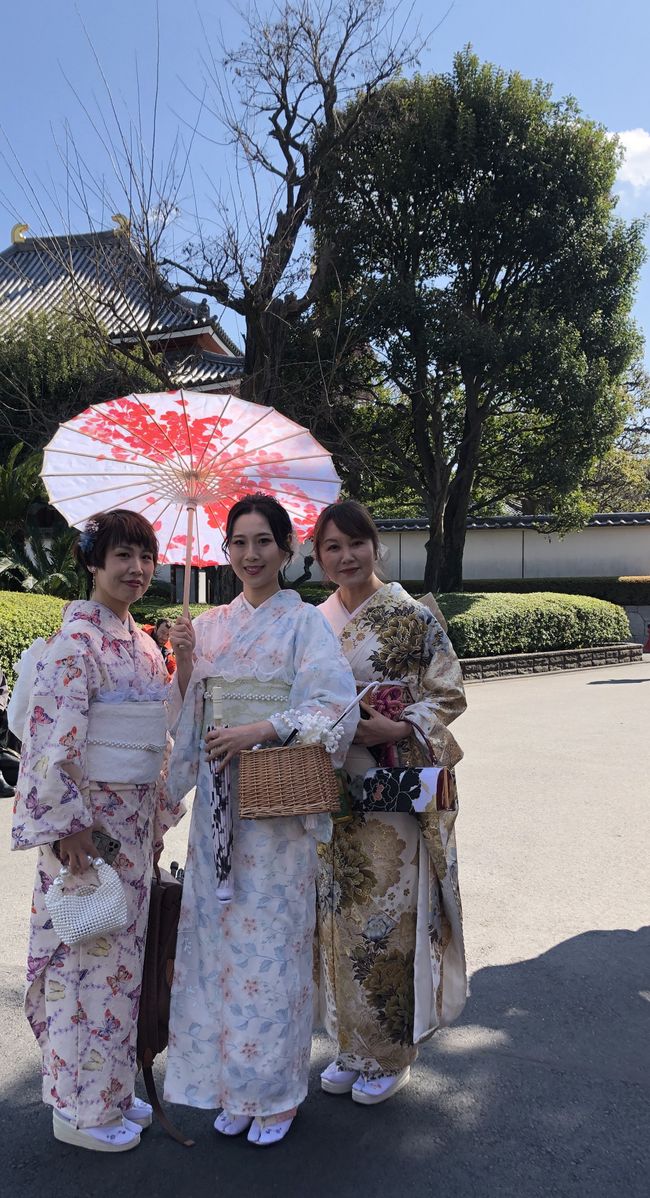 ... und drei wunderbare Damen im original Kimono