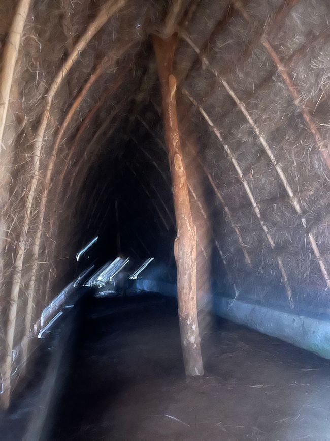 E qui il giardino descritto anche nel testo. Le pietre laviche immagazzinano il calore e la roccia porosa anche i liquidi